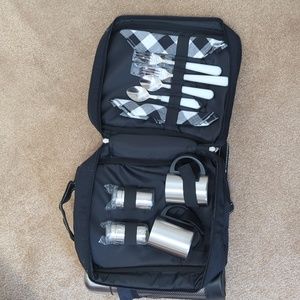 Picnic for 2 backpack on the go coffee tea snack backpack